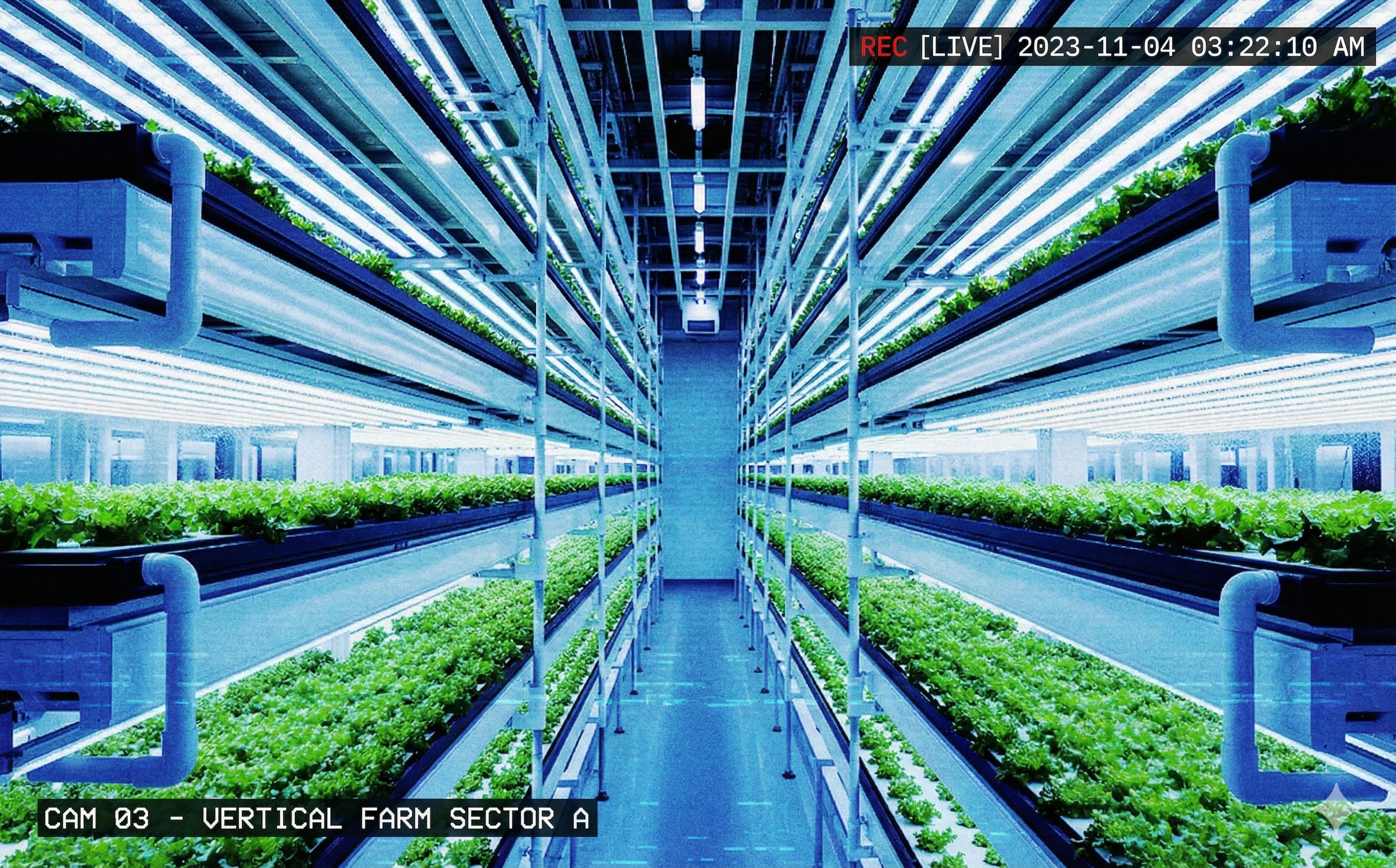 Surveillance feed: Vertical Farm Sector A